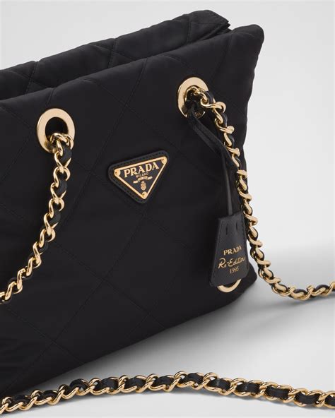 prada bag big logo|Prada large re nylon tote bag.